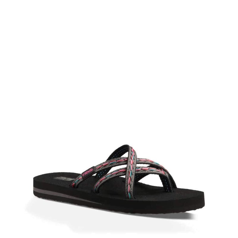 Teva womens Olowahu Sandal, Felicitas Black, 10 M US - Image 2